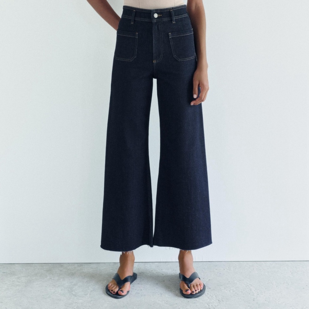 Zara patch pocket Marine dark wash  Jeans